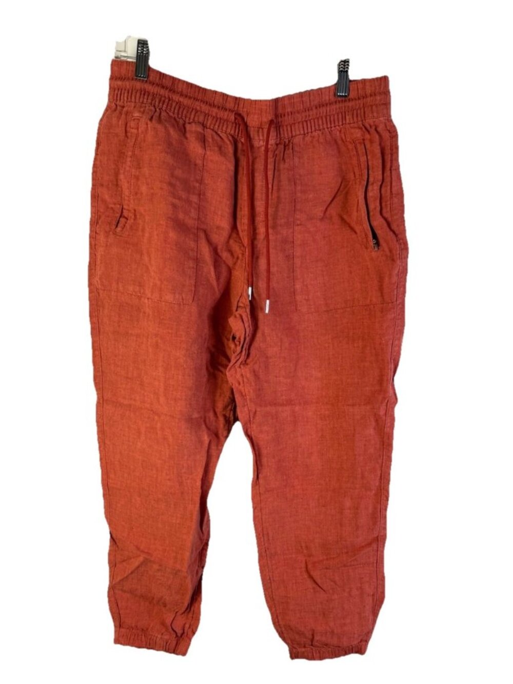 Athleta Retreat Linen Joggers Jogger Pants Drawstring Pull On